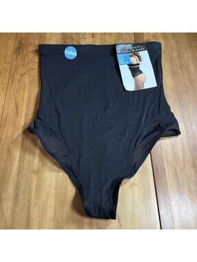 Slimshaper By Miracle Brand Hi Waist Thong Size XL Black, New